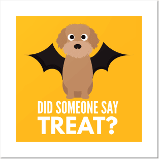 Labradoodle Halloween Trick or Treat Posters and Art